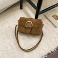 Women’s Chic Bucket Shoulder Bag – Minimal Luxury Plush Charm Purse